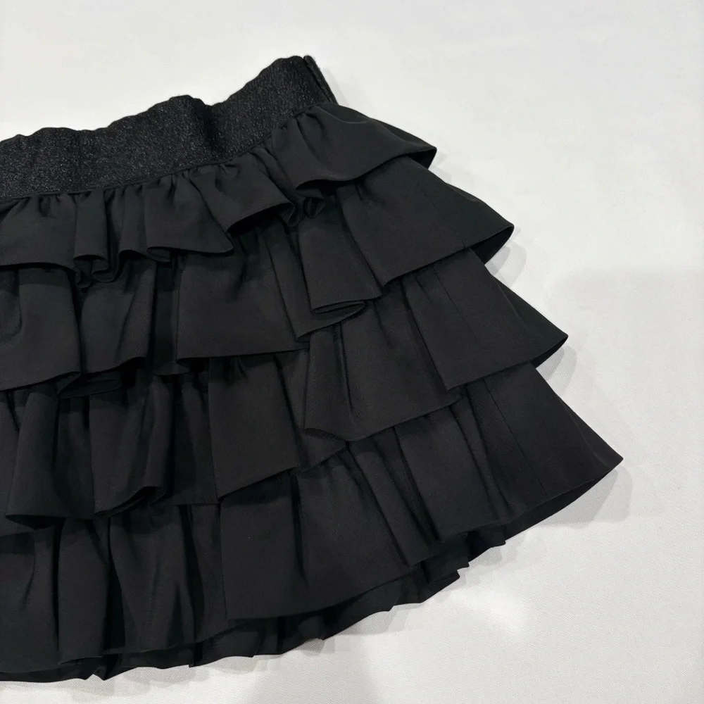 Ralph Lauren Girls Black Ruffle Skirt Size 3T Toddler Party Holiday Dressy
